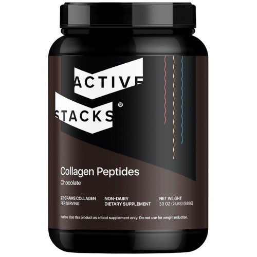 Active Stacks Collagen Peptides Protein Powder, Chocolate