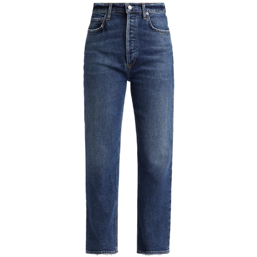 Agolde High-Rise Cropped Straight Jeans Denim Saks Fifth Avenue