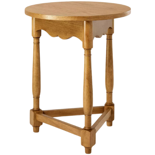 Target Scalloped Accent Table Light Oak - Threshold