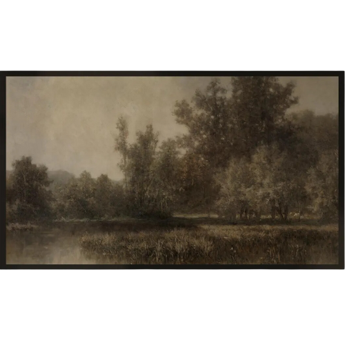 Moody River Landscape frame tv painting