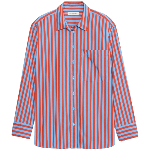 Banana Republic (US) The Oversized Shirt striped red blue button down