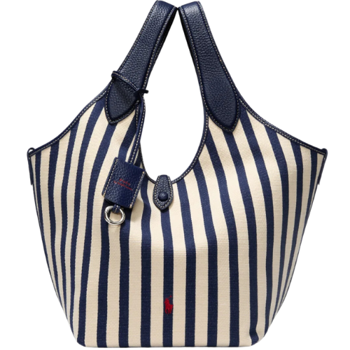 Tuckernuck Blue White Striped tote bag Ralph Lauren