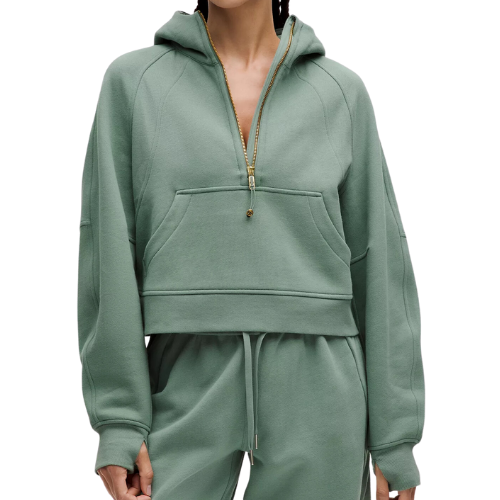 Lululemon (US) Scuba Oversized Half-Zip Hoodie green