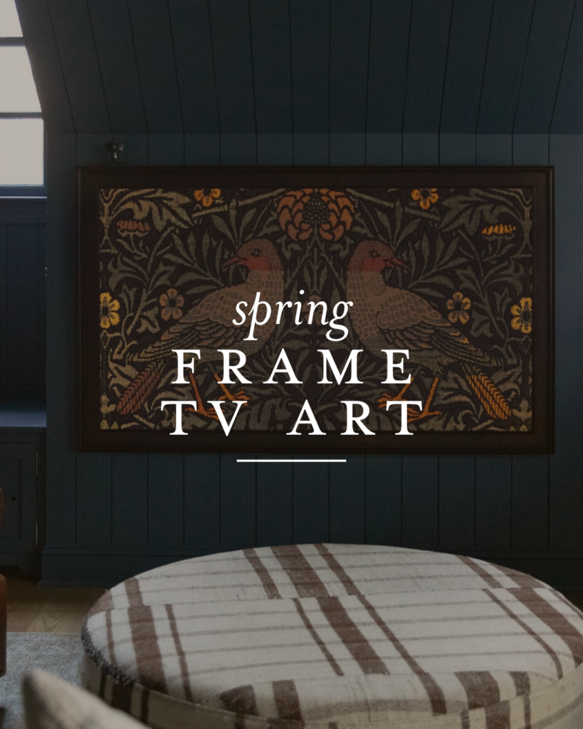 Spring Frame TV Art Footer