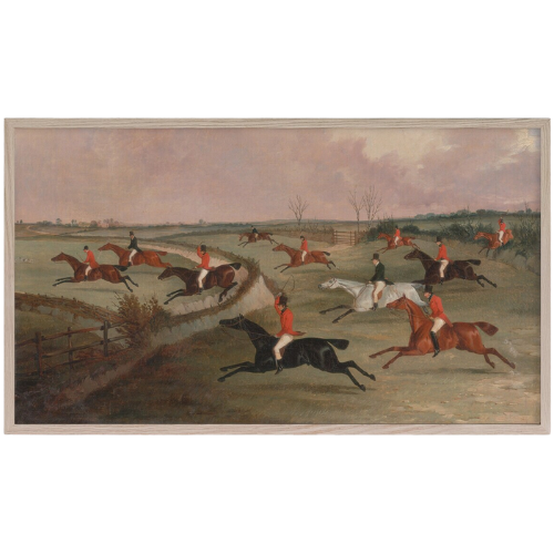 The Fox Hunt Equestrian Horse Race Frame TV Art