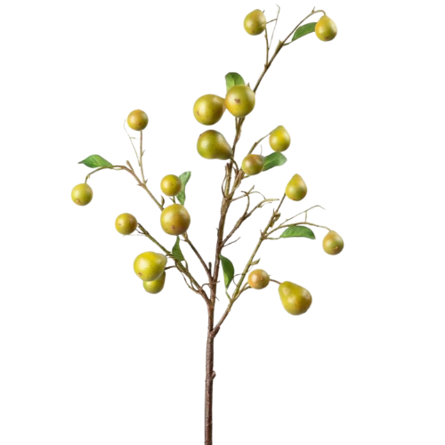 Afloral Faux Pear Fruit Branch Stem