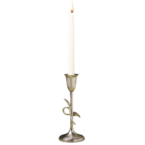 Anthropologie (US) Hera Silver Metal Candleholder flower tulip candlestick taper