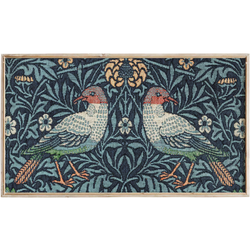 William Morris Birds textile wallpaper pattern frame tv art