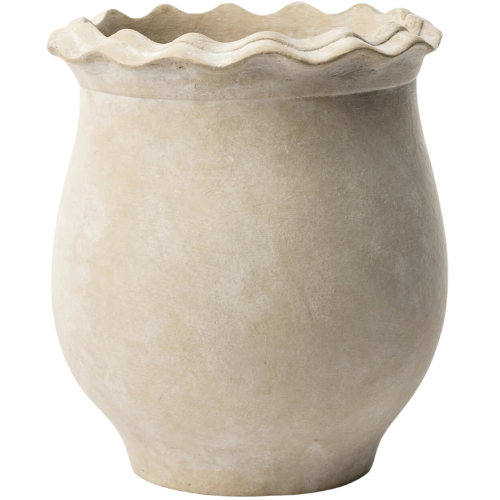 McGee & Co. (US) Swansea Indoor Pot scallop planter vase