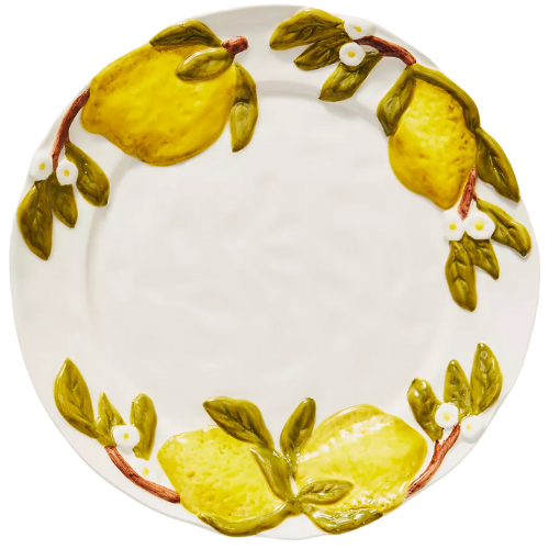 Anthropologie (US) Foster Stoneware Dessert Plate lemon