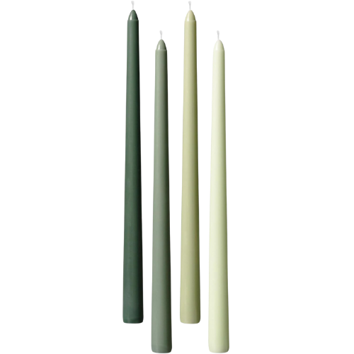 Green Ombre Taper Candles