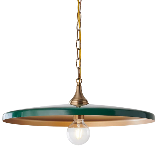 Shades of Light Chris Loves Julia Victor Pendant gloss schoolhouse green lighting