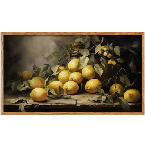 Frame TV Art Lemons painting moody