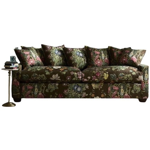 GreenRow Hadley Upholstered Sofa brown floral