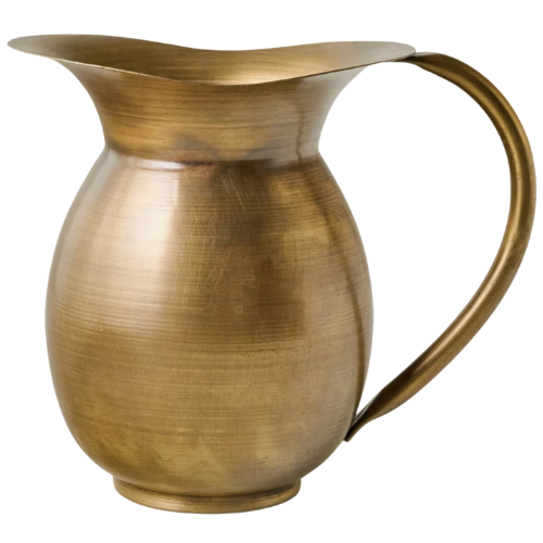 Magnolia Ruthie Brass Pitcher Vase