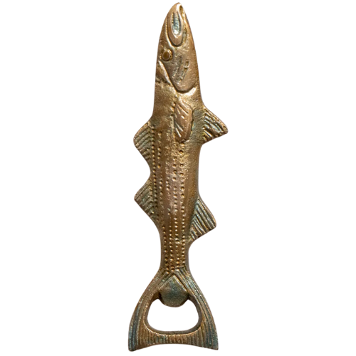 The Vintage Rug Shop Bronze Fish Bottle Opener