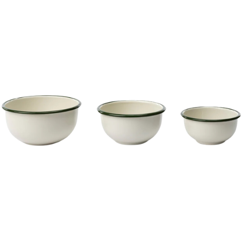 McGee & Co. (US) Delia Bowls (Set of 3) green rim