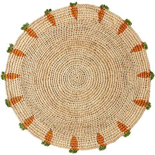 Anthropologie (US) Handwoven Carrot Round Placemat