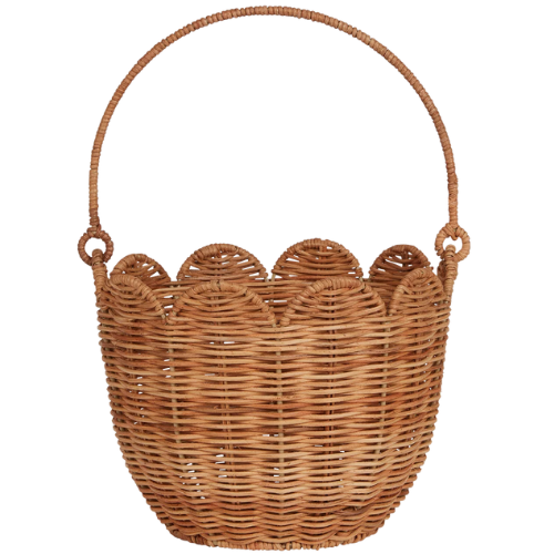 Rattan Tulip Carry Basket - Natural