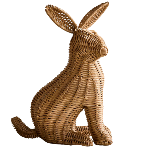 Anthropologie (US) Wicker Bunny, Sitting