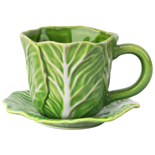 Target 10 fl oz Stoneware Lettuce Figural Easter Tea Cup