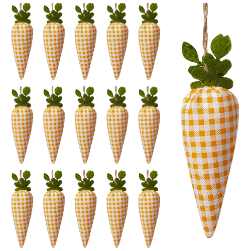 Gingham Hanging Carrot Ornaments Amazon