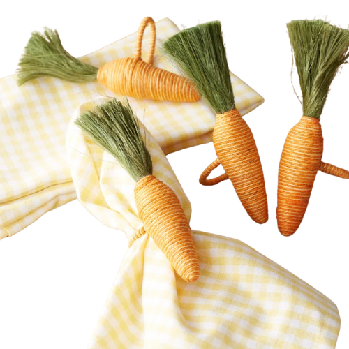 Wayfair North America Carrot Napkin Ring Set (Set of 4)