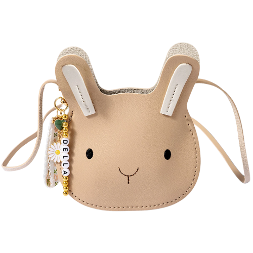 Bunny Leather Purse with Custom Bag Charm