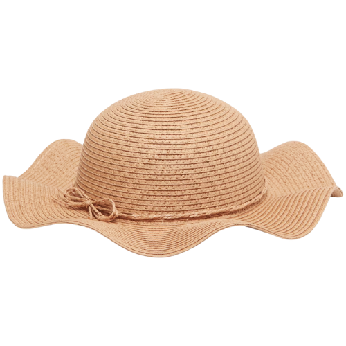 Old Navy Straw Woven Ruffle Hat Kids Girls