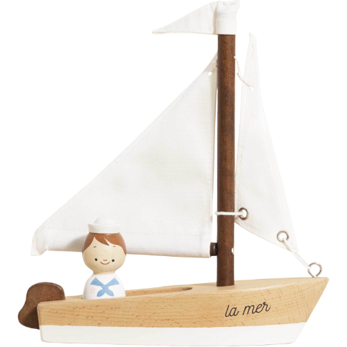 Maisonette Wooden Toy Sailing Boat