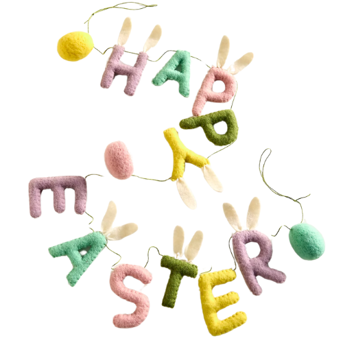 Anthropologie (US) Happy Easter Felt Garland