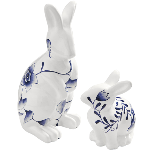 Ballard Designs, Inc. Chinoiserie Bunny blue white