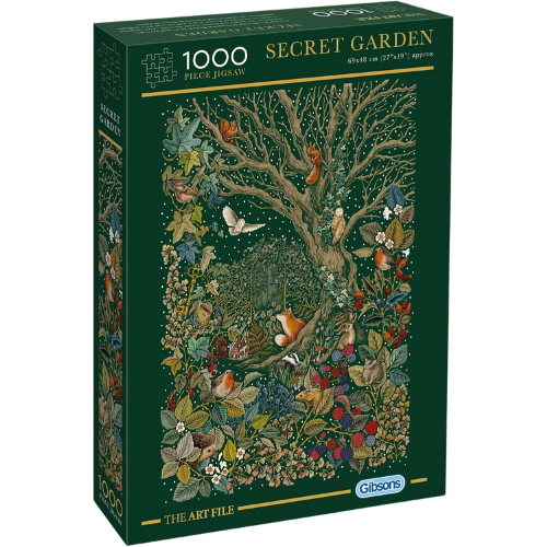 Gibsons The Art File Secret Garden 1000 Piece Jigsaw Puzzle